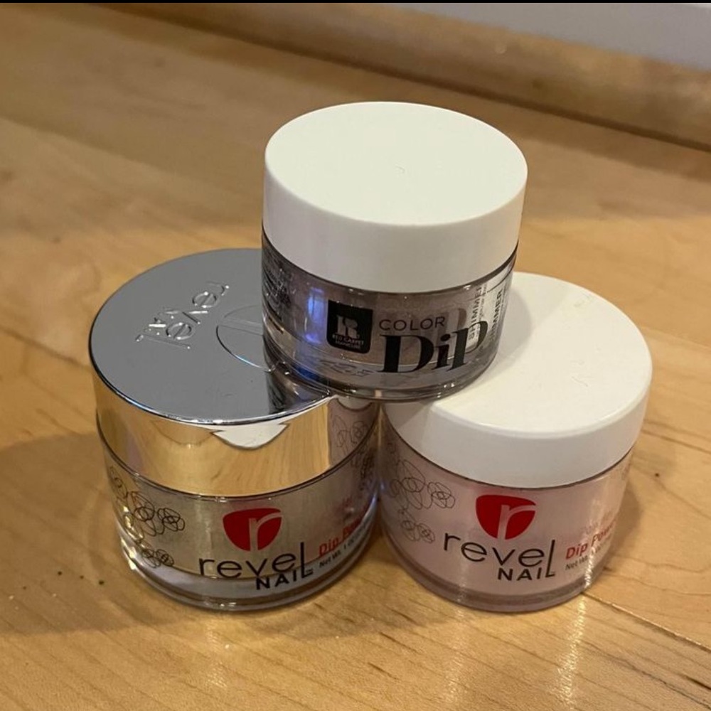 Revel Nails Dip Powder - Bundle of 3 (Whites and Glitters)